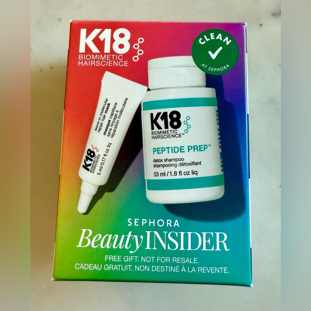 K18 Biomimetic Peptide Prep Detox Shampoo and molecular repair hair mask. 🤩